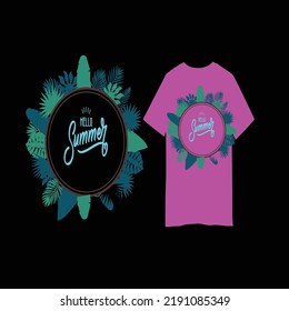 creative summer t-shirt design vector files
