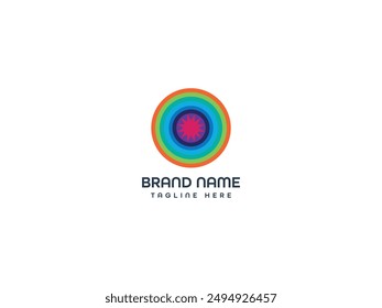 creative sun background logo templete