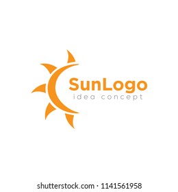 Creative Sun Concept Logo Design Template
