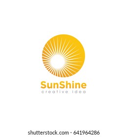 Creative Sun Concept Logo Design Template