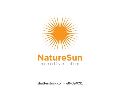Creative Sun Concept Logo Design Template