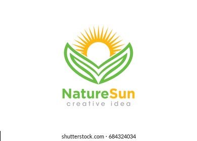 Creative Sun Concept Logo Design Template
