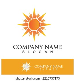 plantilla de diseño de ilustración de logotipo de concepto de sol creativo