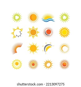 Design-Vorlage für Creative Sun Concept Logo-Illustration
