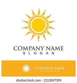 plantilla de diseño de ilustración de logotipo de concepto de sol creativo