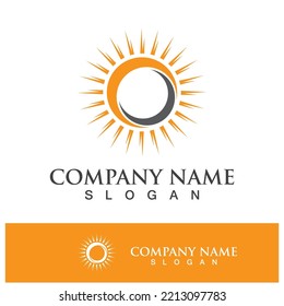 plantilla de diseño de ilustración de logotipo de concepto de sol creativo