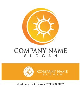 plantilla de diseño de ilustración de logotipo de concepto de sol creativo