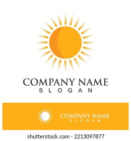 plantilla de diseño de ilustración de logotipo de concepto de sol creativo