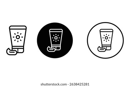 creative sun cream design, vector, isolated on transparent background