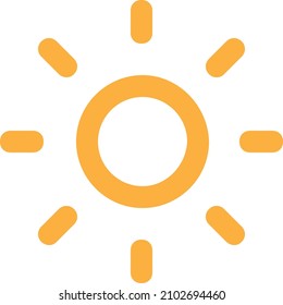 creative sun icon vector color yellow vector icon