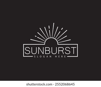 Creative Sun Line con diseño de logotipo conceptual