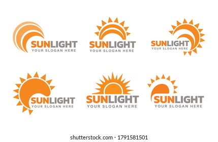 Creative sun logo design bundle