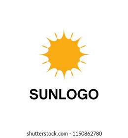 creative sun logo design template