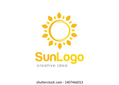 Creative Sun Logo Design Template