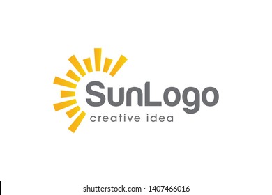 Creative Sun Logo Design Template