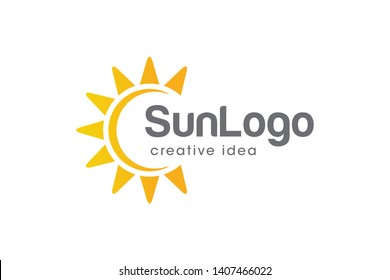 Creative Sun Logo Design Template