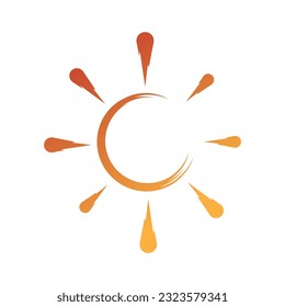Design-Vorlage für Creative Sun-Logos