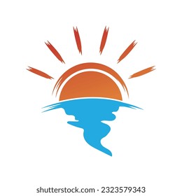 Creative Sun Logo Design Template