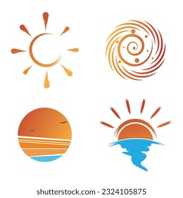 Creative Sun Logo Design Template