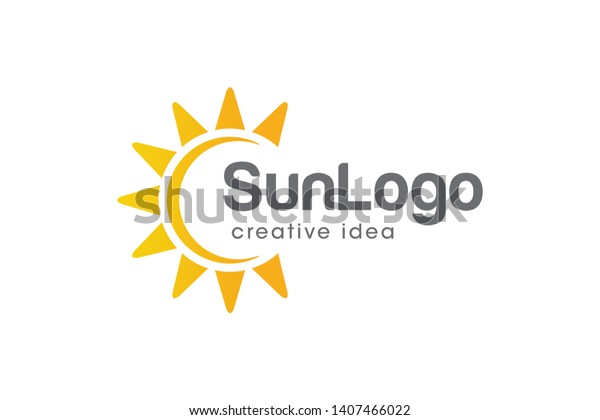 Creative Sun Logo Design Template Stock Vector (Royalty Free) 1407466022