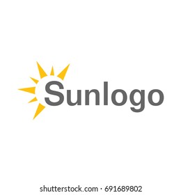 creative sun logo template