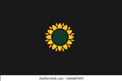A creative Sunflower logo design template