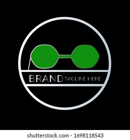 creative sunglasses logo design template