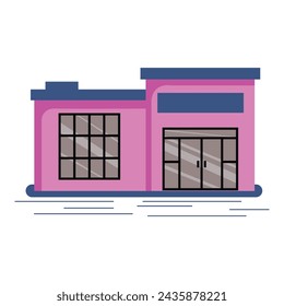 Creative supermarket vector art illustration.