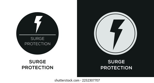 Creative (Surge Protection) Icon, Vector sign.