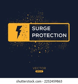 Creative (Surge Protection) Icon, Vector sign.