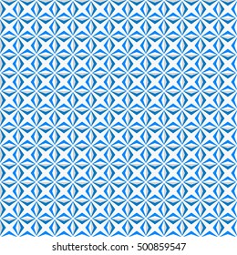 Creative surround pattern with blue accents. Seamless pattern for Wallpaper.