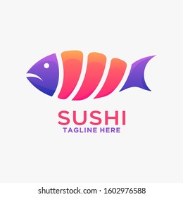 Creative sushi logo design inspiration