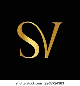 Creative SV Combination Logo design For your bussiness.