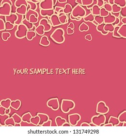 Creative sweet vector greetings card