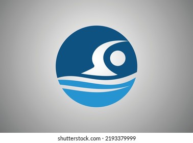 Creative Swiming Logo Design Vector Design Concept