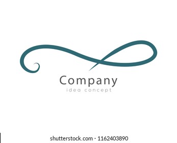 Creative Swoosh, Waves Concept Logo Design Template 