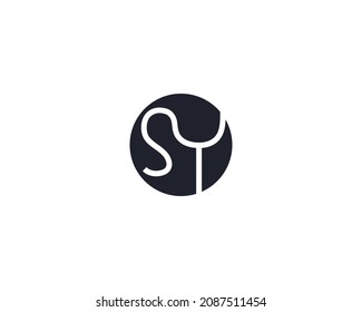 Creative SY Letter Logo Template Vector Design