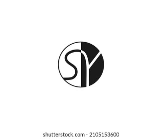 vector de diseño de carta de logotipo de Creative SY