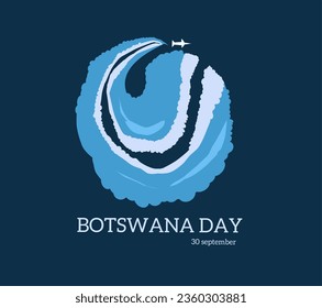creative symbol commemorating Botswana Day on September 30