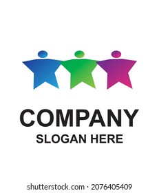 creative symbol concept of diversity , inclusion,people of different shapes, community multi-ethnic business logo abstract idea. partnership,friends icon, corporate identity logo, company, cooperative