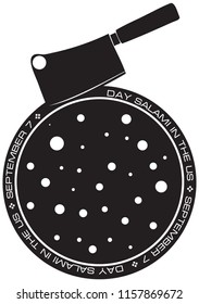Creative symbol for the Day Salami in the US - September 7