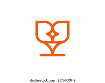 The creative symbol design exploration. Modern logo design element for brand identity or business. Vector, 2022