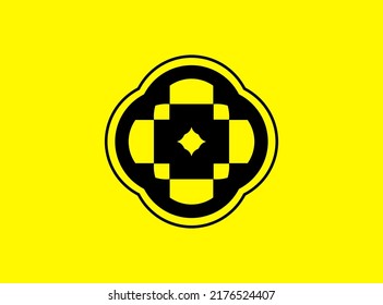 The creative symbol design exploration style. Modern black geometric shape design element. Vector, 2022-2023