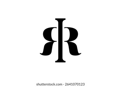 creative symbol RR logo design vector inspiration. modern monogram RR logo vector design template with elegant, simple and bold styles