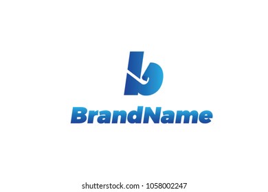 Creative symbol for your application on letter concept. B alphabet form. Its best choice logo company.
