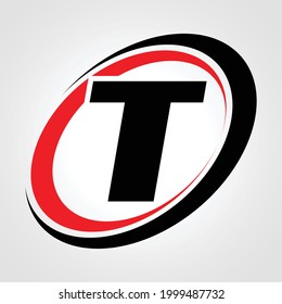 Creative T letter logo design