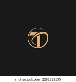Creative T letter with luxury concept. Modern T Logo Design for business and company identity
