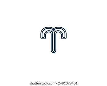 Creative t logo with varius fonts