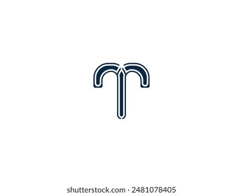 Creative t logo with varius fonts