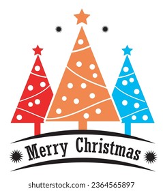 A creative T shirt design on Holy Merry Christmas.